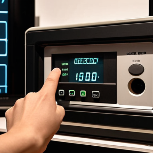 **

> A person using a electricity meter to check the power consumption of a TV in standby mode. Focus on the concept of "phantom load".

**